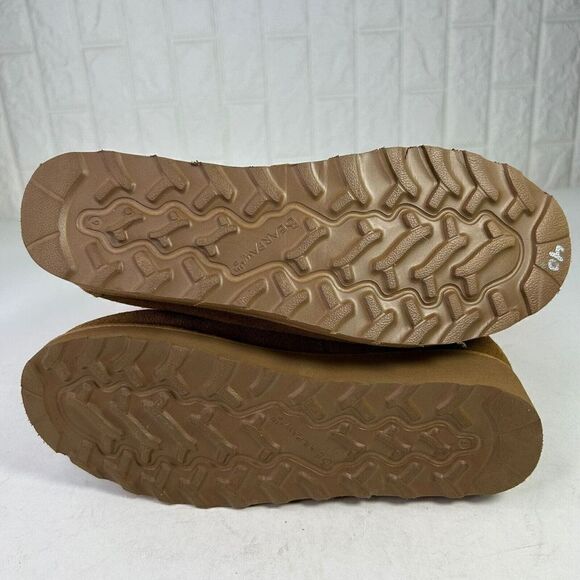 Bearpaw Women’s Krista Hickory Suede Lace Up Boots US 9 Brown Wedge Lined Boots - Picture 7 of 15